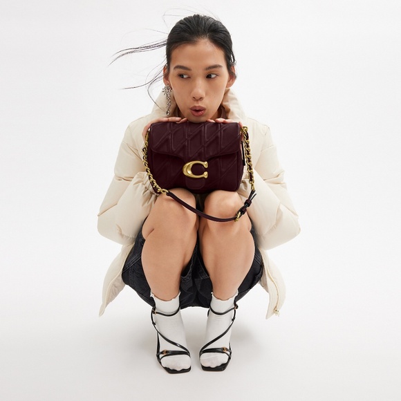 Coach Times Square Tabby Shoulder Bag With Quilting - Picture 10 of 10